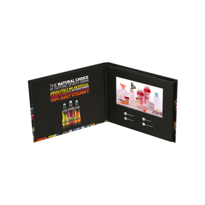 Caja de música video del regalo de la pantalla del Lcd de 7 pulgadas para la publicidad de negocio de la boda de la joyería