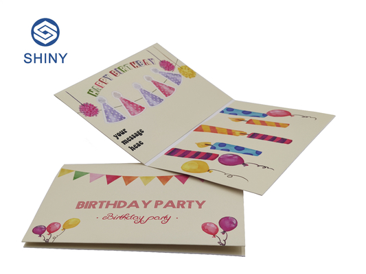 Las tarjetas de felicitación registrables del ODM del OEM le agradecen por la Navidad del cumpleaños