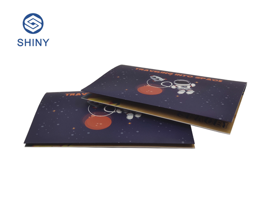 Las tarjetas de felicitación registrables musicales de CMYK 4C con modifican el sonido para requisitos particulares