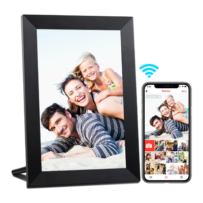 El auto gira el marco de la foto de WiFi Digital de la pantalla táctil del IPS modificado para requisitos particulares