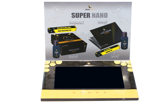 Tarjeta de vídeo de 10 pulgadas LCD de tapa dura para la marca de tamaño 148×210mm