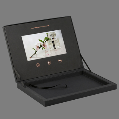 Caja de regalo video de la pantalla LCD del autobús de dos pisos 7 pulgadas para empaquetar la memoria 512MB
