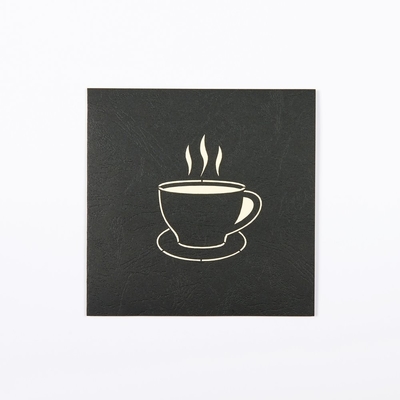 La taza de café 3D hace estallar la tarjeta para arriba de felicitación con el ODM blanco del tamaño del sobre 148×210m m